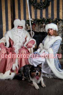 Костюмы Деда Мороза и Снегурочки -  Комплект «Дворянский»